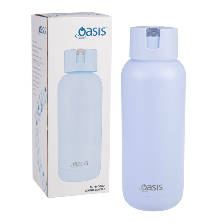 Oasis MODA Insulated Drink Bottle 1L - Periwinkle