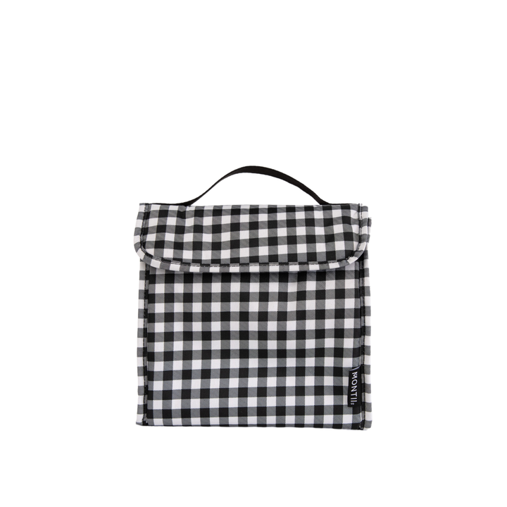 MontiiCo Insulated Lunch Carrier - Black Gingham