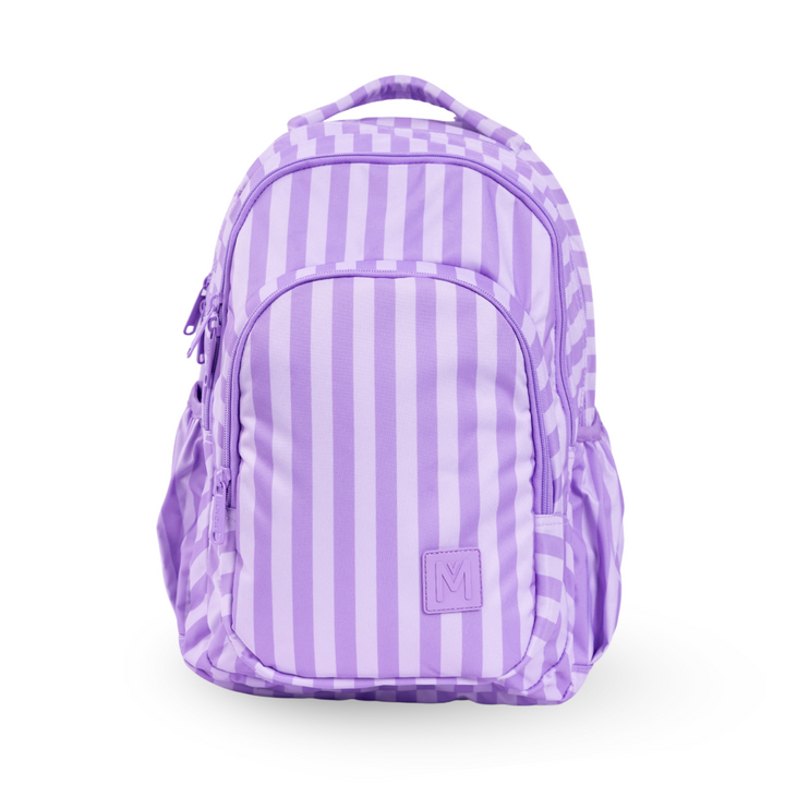 PRE-ORDER - MontiiCo School Bag - Lilac Stripe
