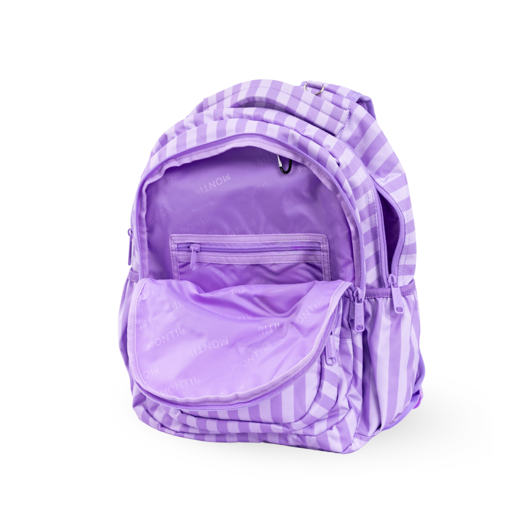 PRE-ORDER - MontiiCo School Bag - Lilac Stripe