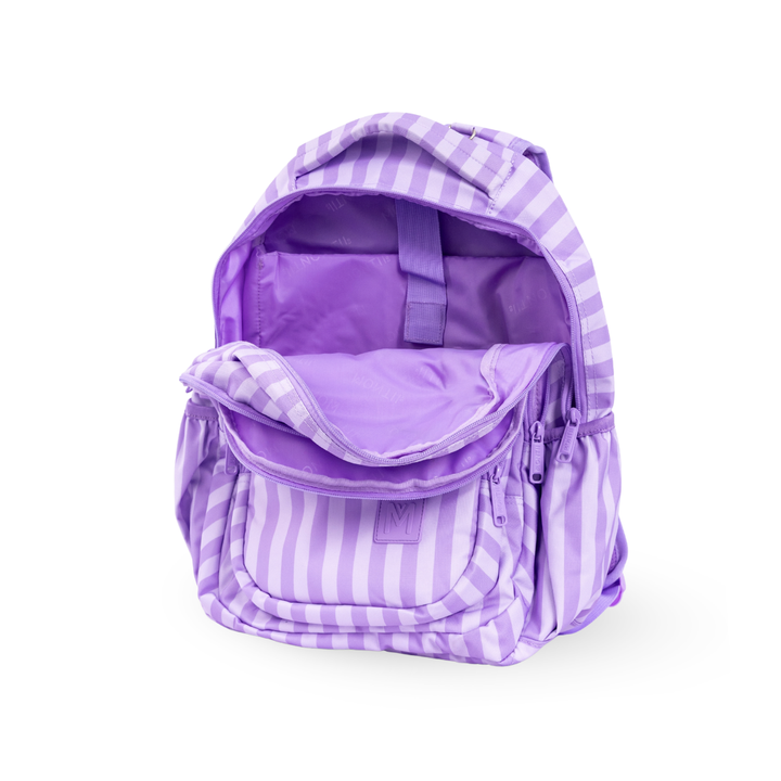 PRE-ORDER - MontiiCo School Bag - Lilac Stripe