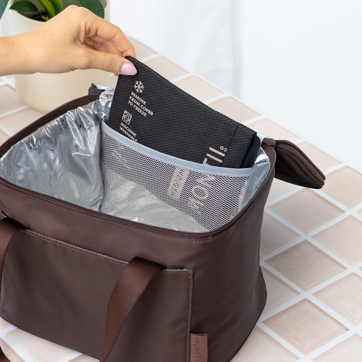 MontiiCo Insulated Cooler Bag - Chocolate