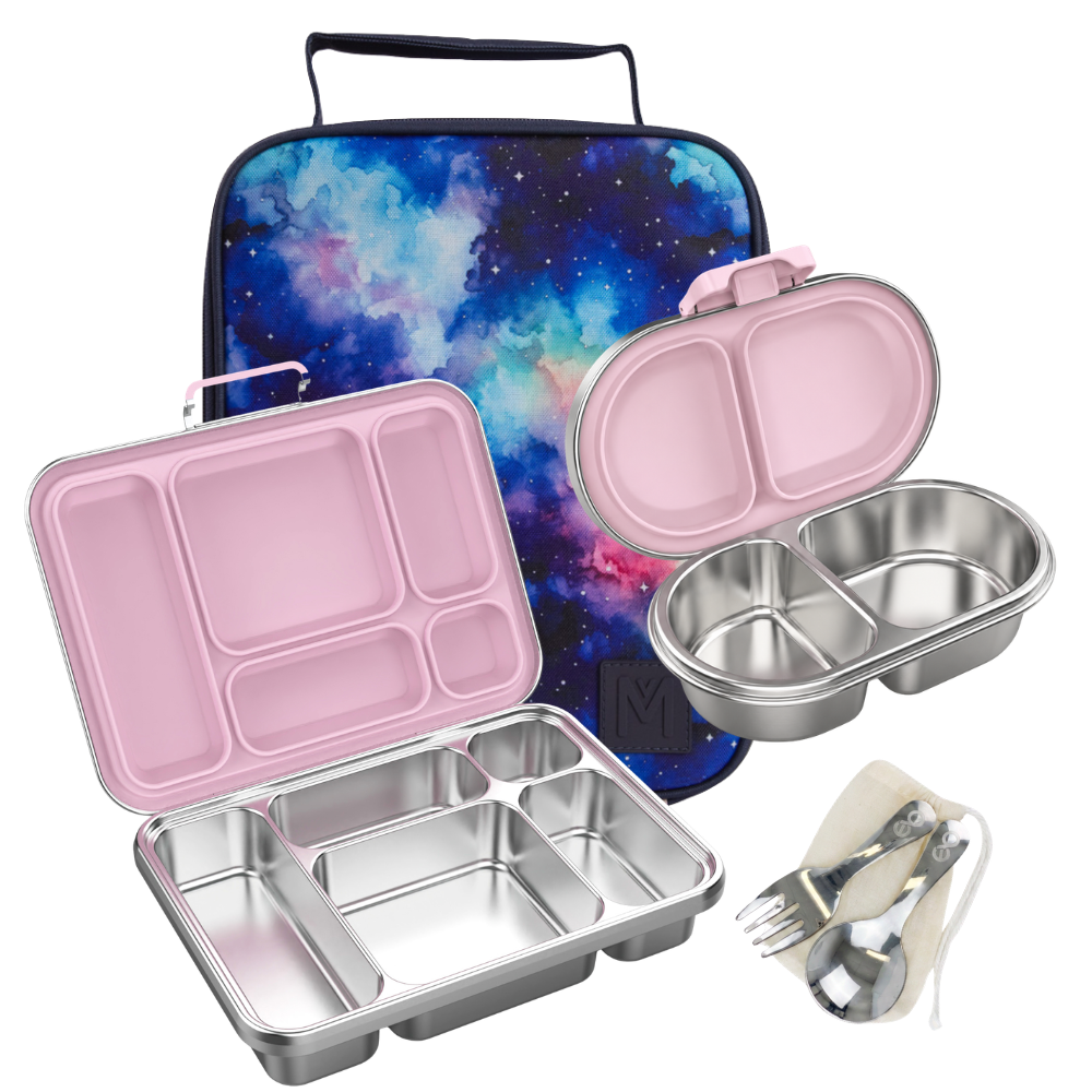 MontiiCo + EverBento Lunch & Snack Bundle - Pink Starlight