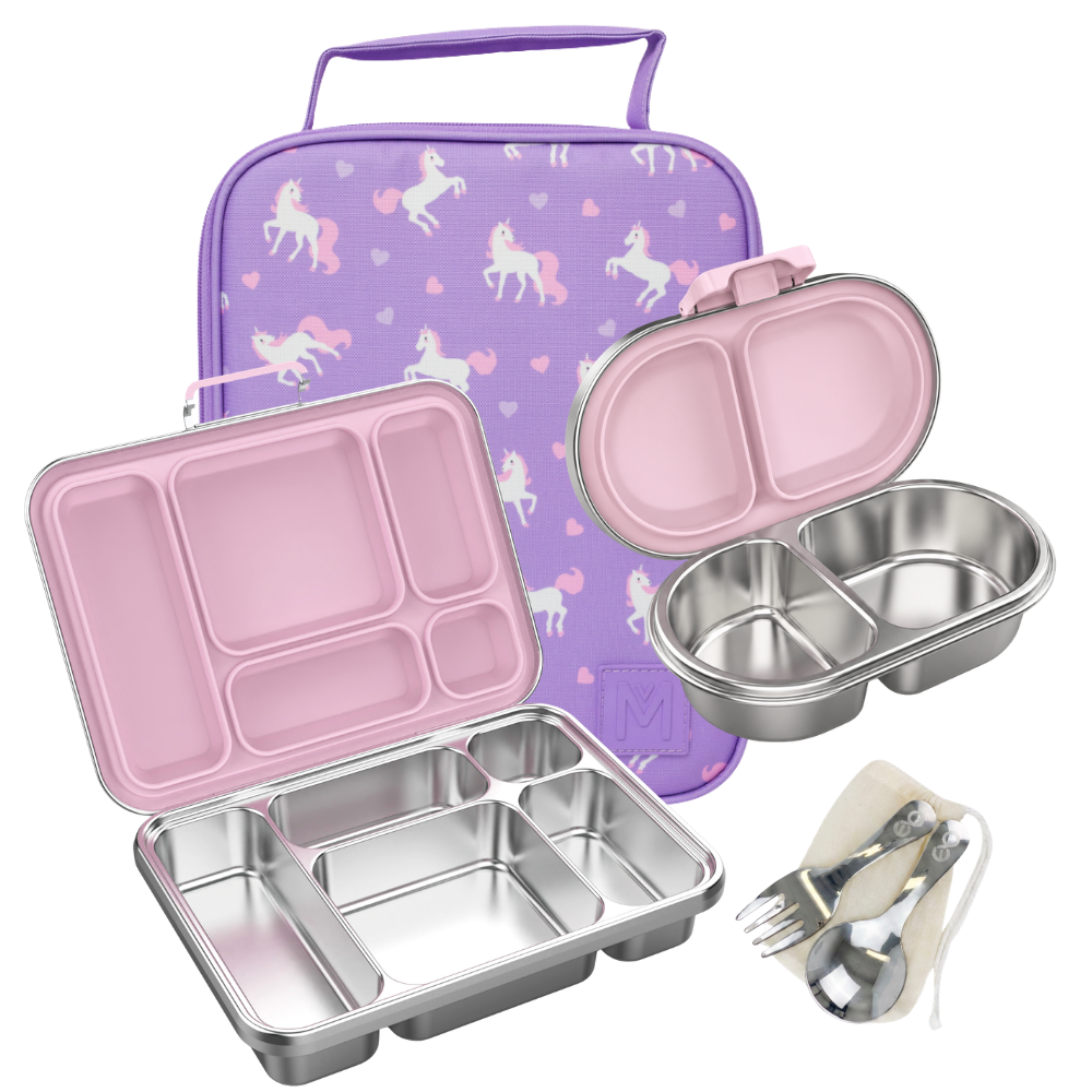 MontiiCo + EverBento Lunch & Snack Bundle - Unicorn