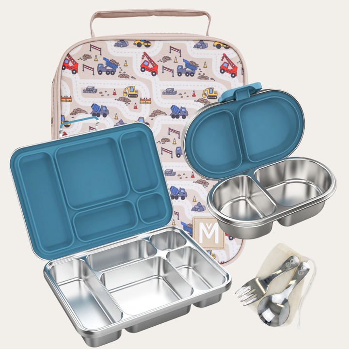 MontiiCo + EverBento Lunch & Snack Bundle - Construction