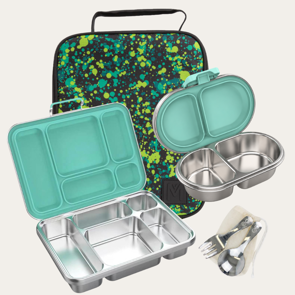 PRE-ORDER - MontiiCo + EverBento Lunch & Snack Bundle - Splat