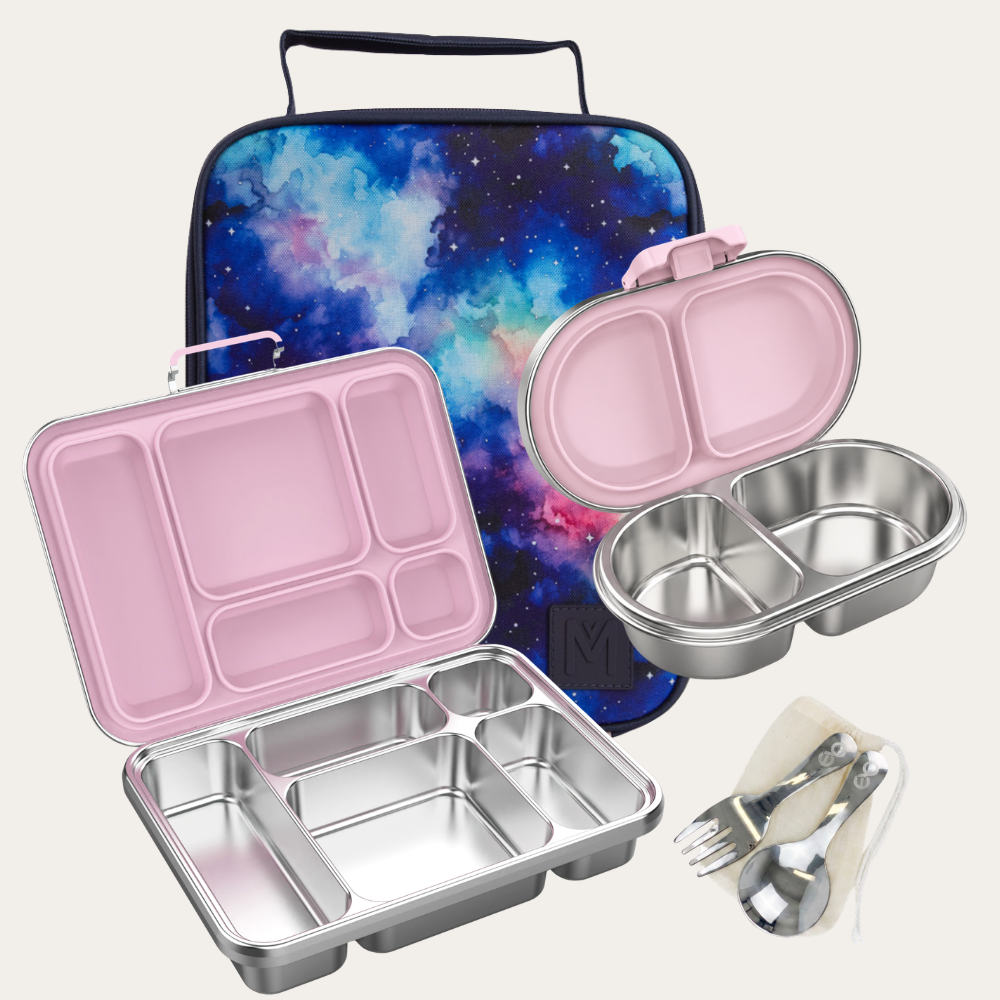 MontiiCo + EverBento Lunch & Snack Bundle - Pink Starlight