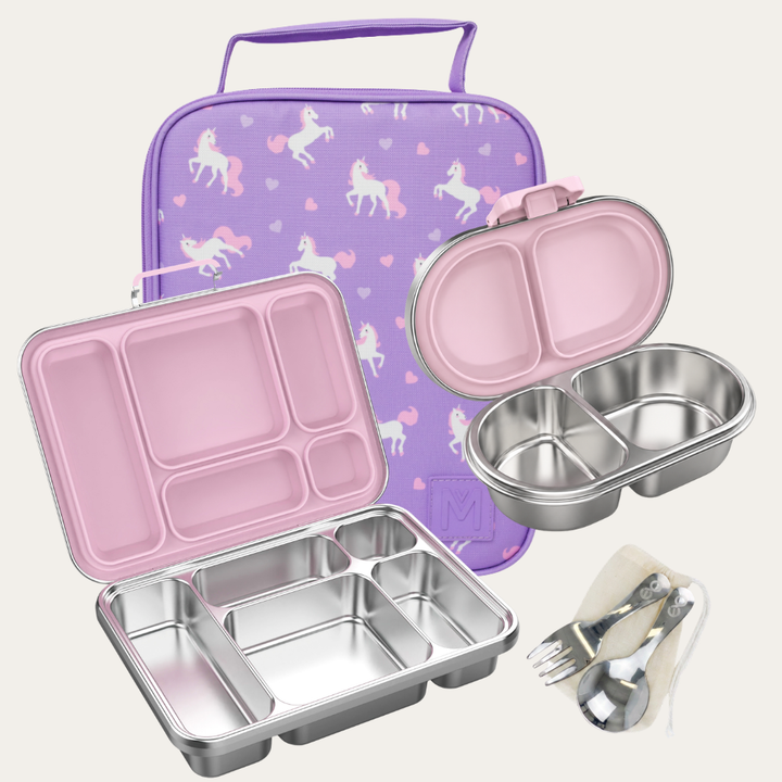 MontiiCo + EverBento Lunch & Snack Bundle - Unicorn