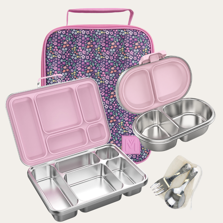 PRE-ORDER - MontiiCo + EverBento Lunch & Snack Bundle - Meadow