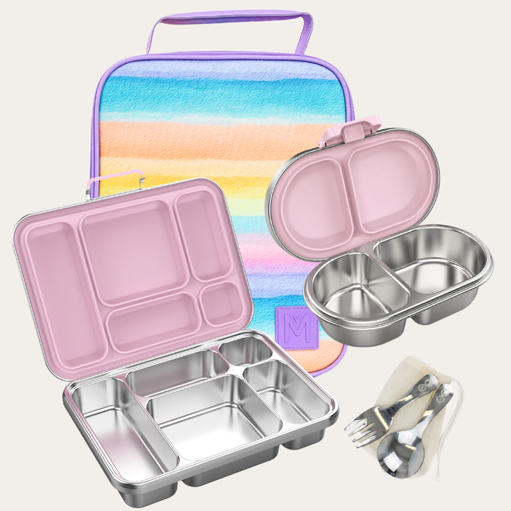 PRE-ORDER - MontiiCo + EverBento Lunch & Snack Bundle - Sunset Skies