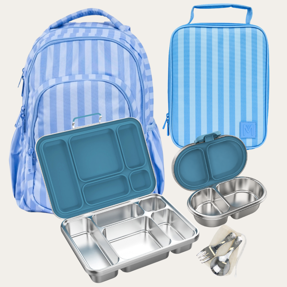 PRE-ORDER - MontiiCo + EverBento Back To School Bundle - Splash Stripe