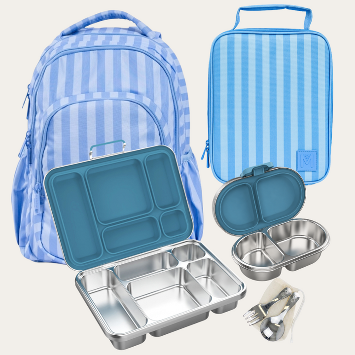 PRE-ORDER - MontiiCo + EverBento Back To School Bundle - Splash Stripe