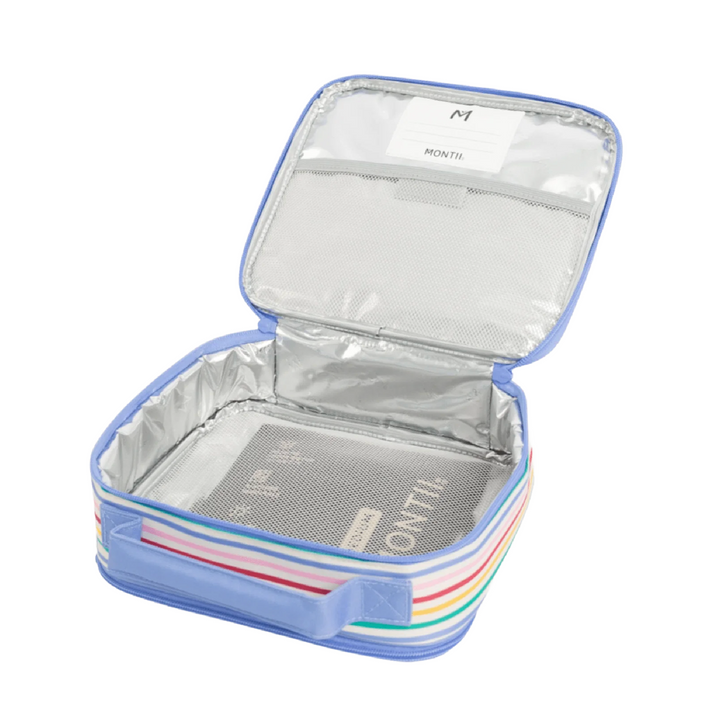 MontiiCo Insulated Medium Lunch Bag - Fruity Stripe