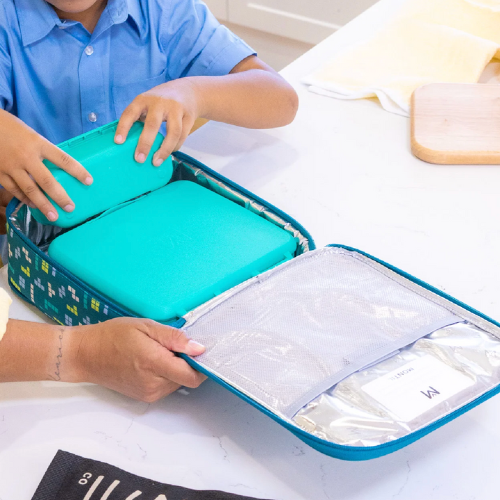 MontiiCo Large Insulated Lunch Bag & Ice Pack - Stacker