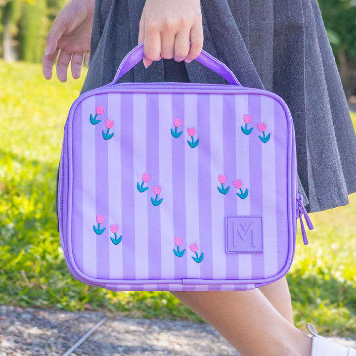 MontiiCo Insulated Medium Lunch Bag - Tiny Tulips