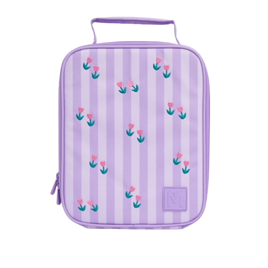 MontiiCo Large Insulated Lunch Bag & Ice Pack - Tiny Tulips