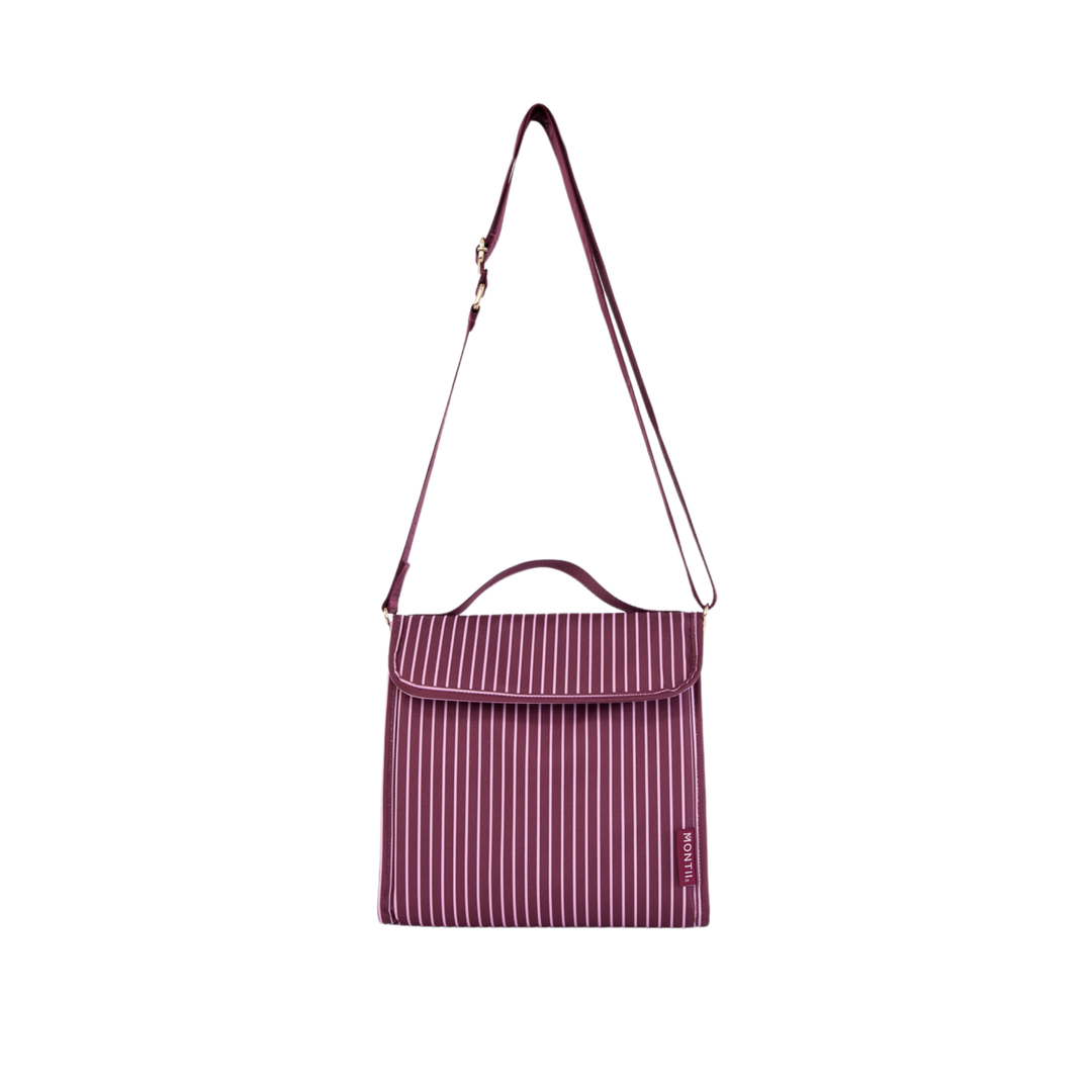 MontiiCo Insulated Lunch Carrier - Ruby Stripe