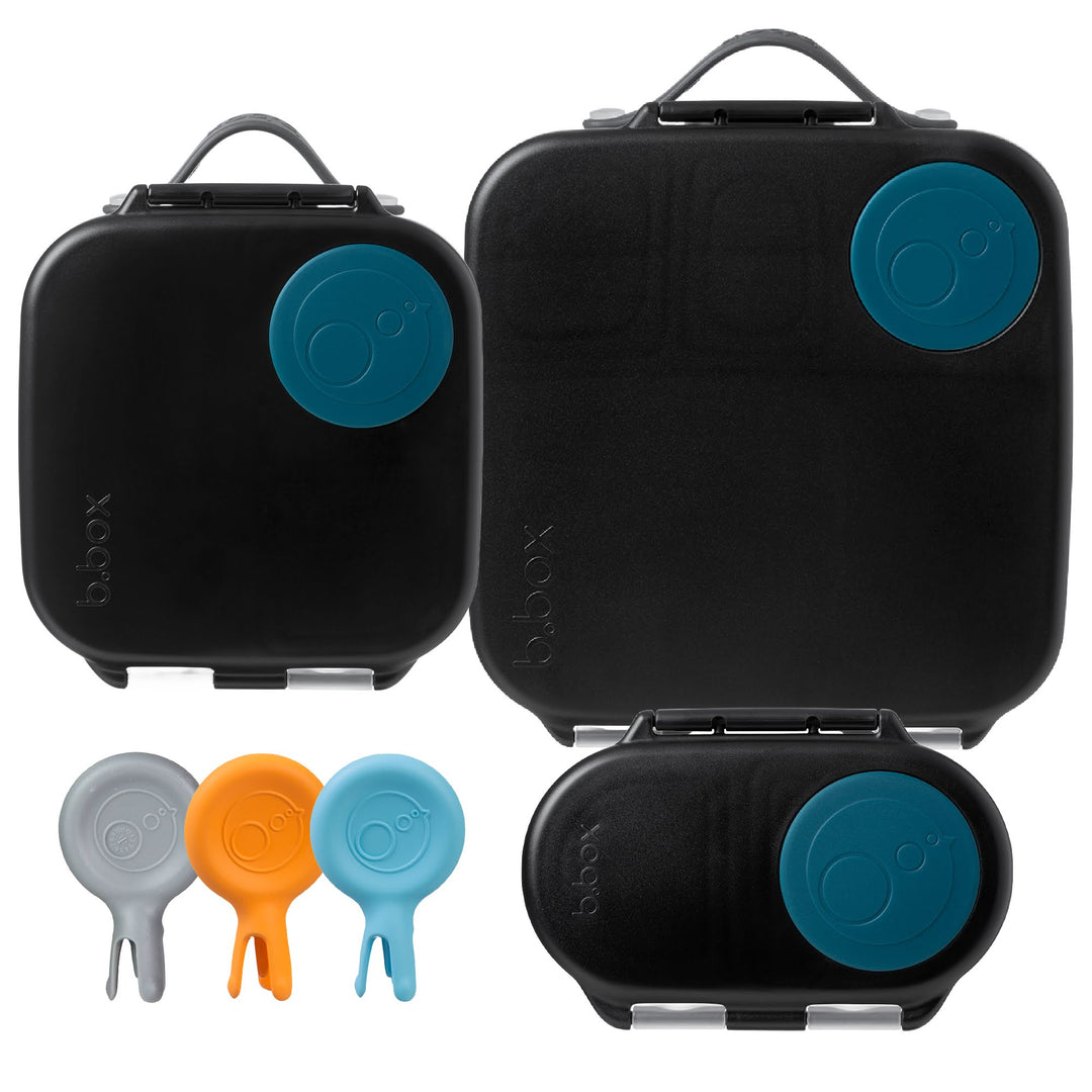 PRE-ORDER b.box Bento Large & Mini Lunch Box & Snack Box Bundle - Night Vision