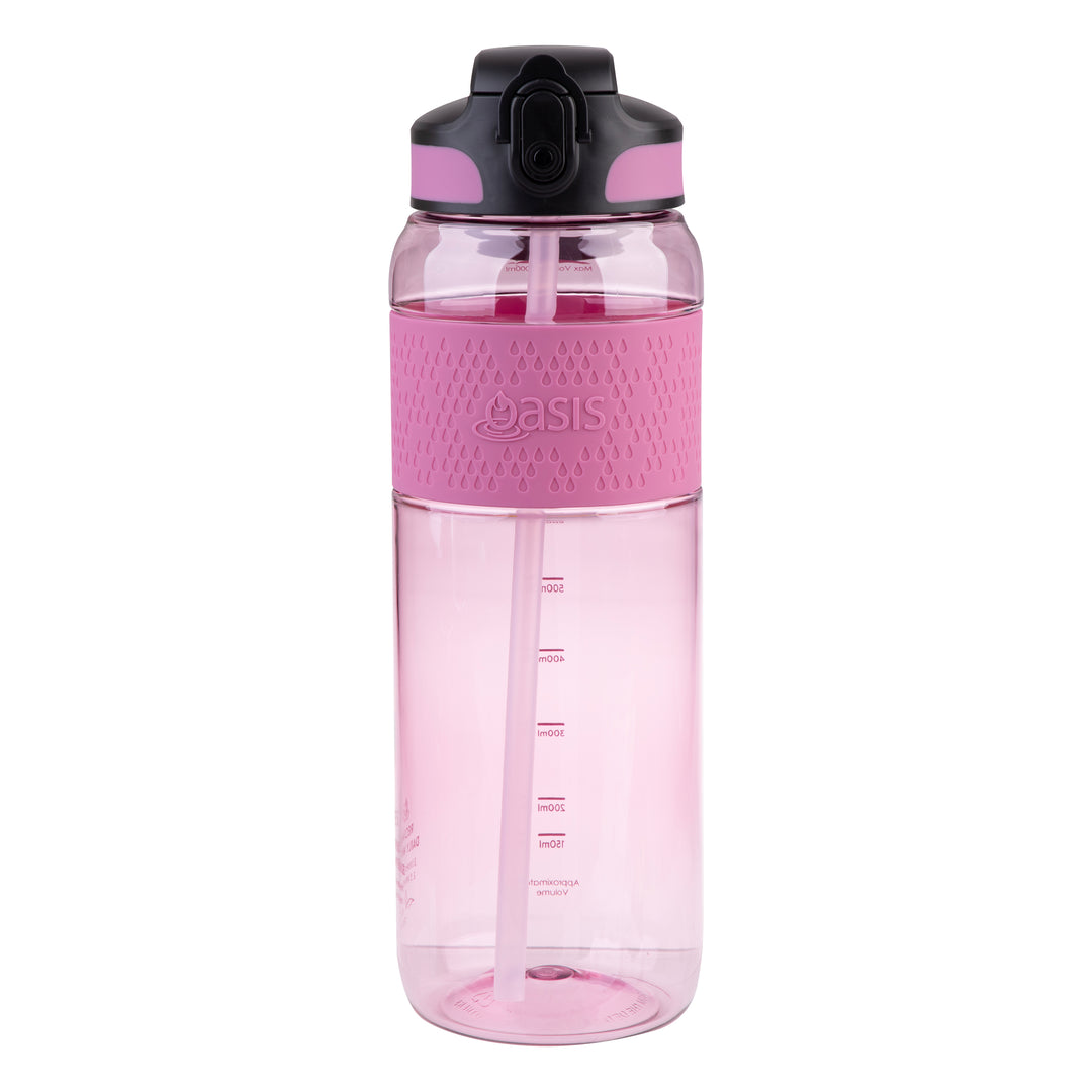 Oasis Tritan Sports Sipper Bottle - 1L - Pink Berry