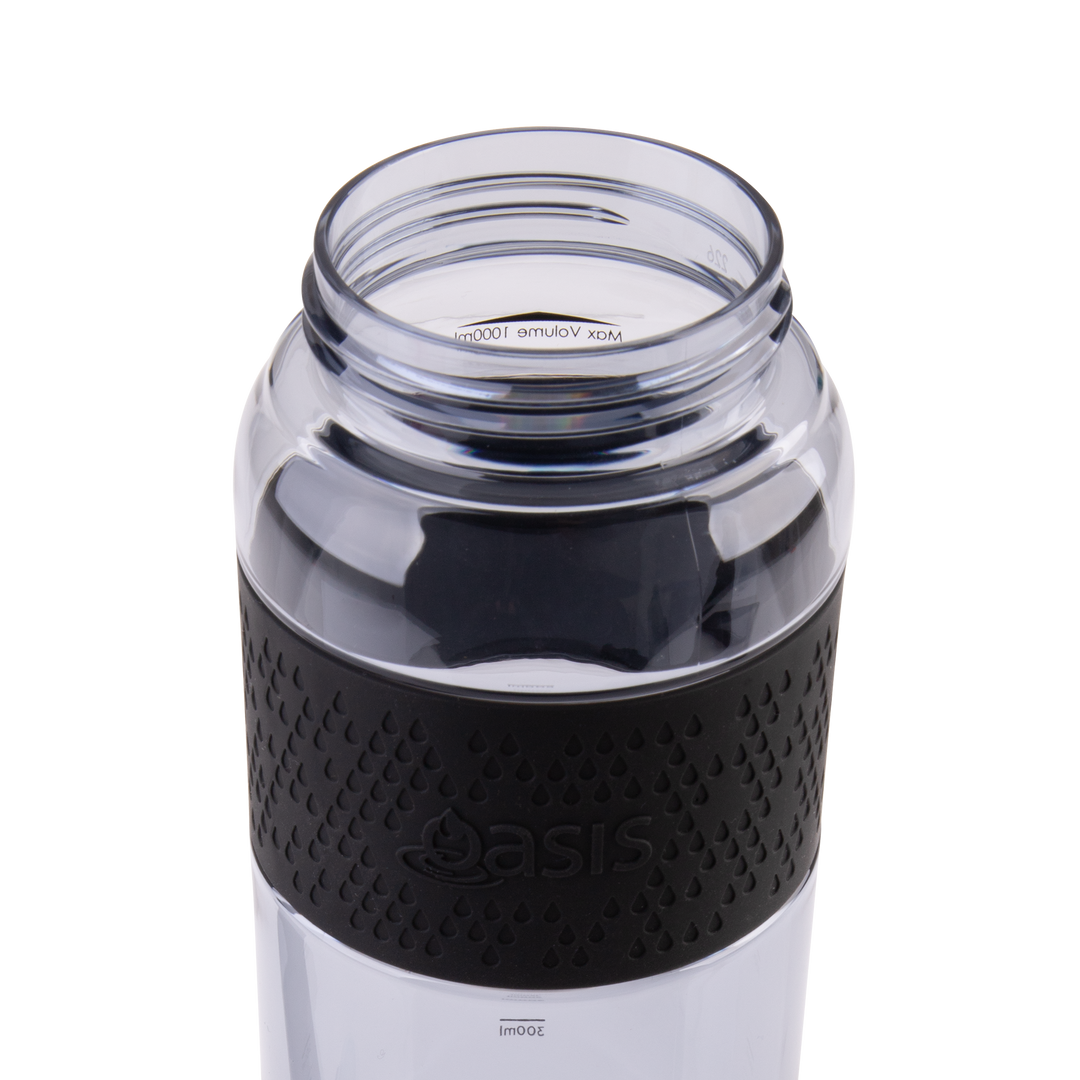 Oasis Tritan Sports Sipper Bottle - 1L - Carbon Black