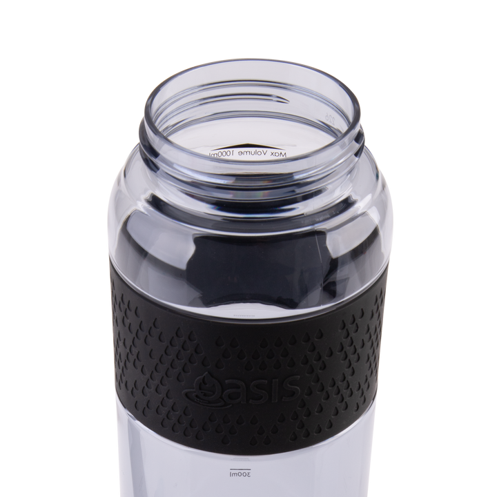 Oasis Tritan Sports Sipper Bottle - 1L - Carbon Black