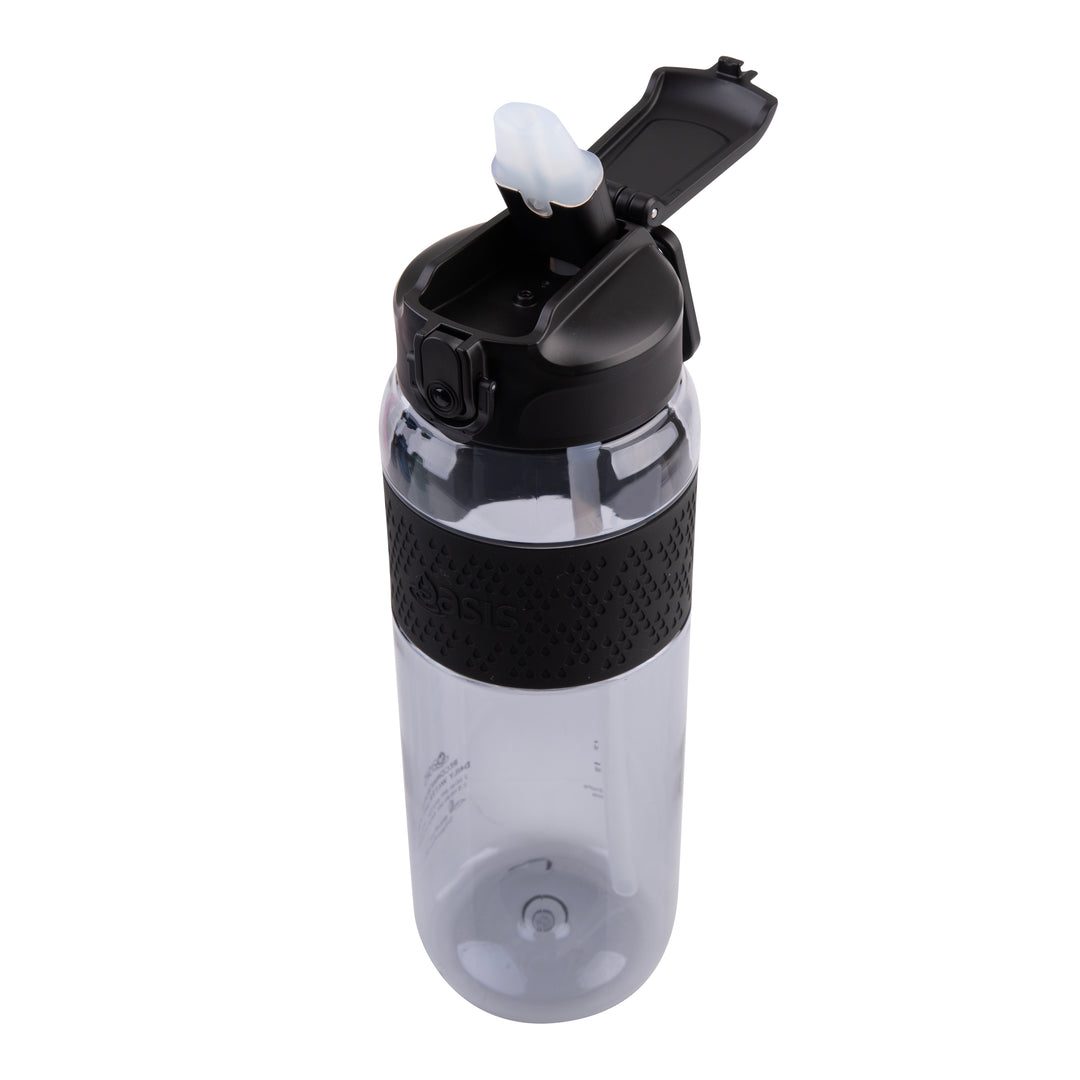 Oasis Tritan Sports Sipper Bottle - 1L - Carbon Black
