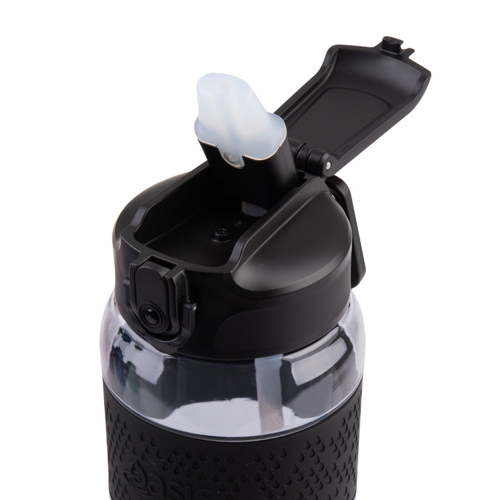 Oasis Tritan Sports Sipper Bottle - 1L - Carbon Black