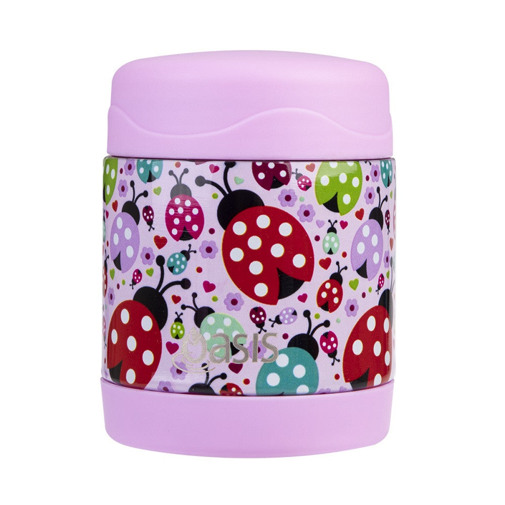 Oasis Insulated 300ml Food Jar - Lovely Ladybugs