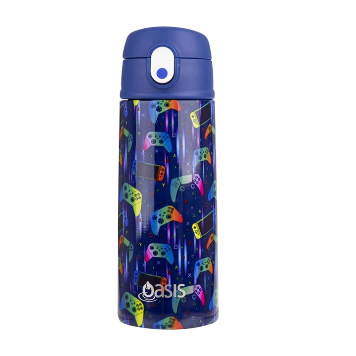Oasis Insulated Drink Bottle with Sipper 550ml -  Gamer