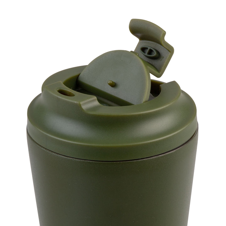 Oasis Ceramic Lined Insulated Coffee Cup - Forest Green