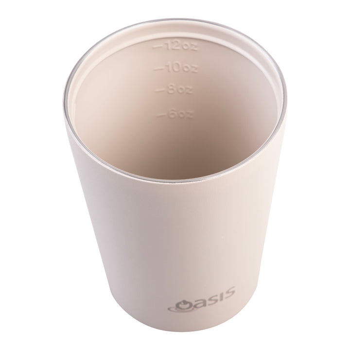 Oasis Ceramic Lined Insulated Coffee Cup - Oat