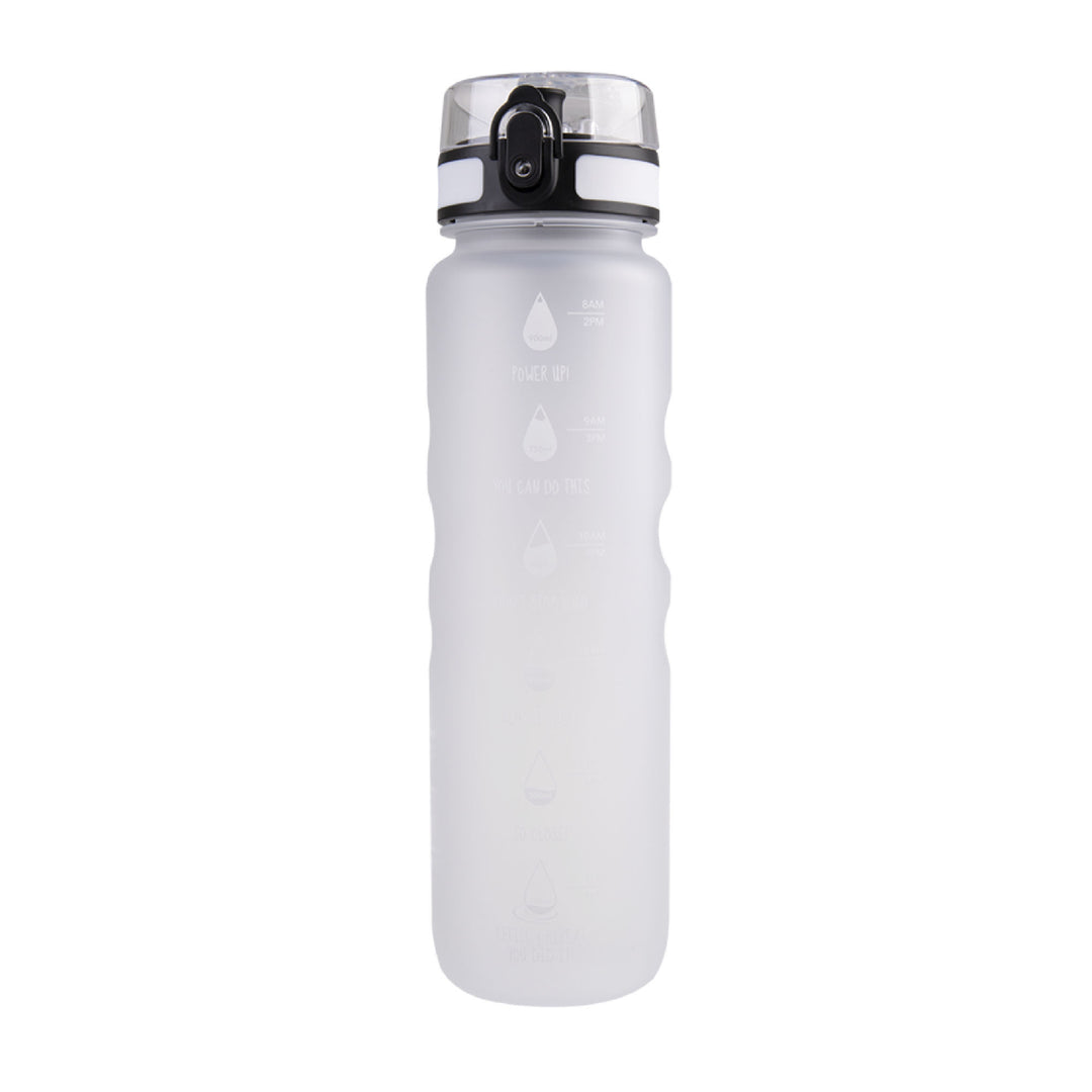 Oasis Motivational Sports Bottle - 1L - White