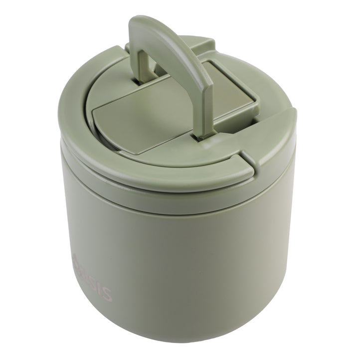 Oasis Insulated Food Jar - Quick Release Lid - 550ml - Olive Green
