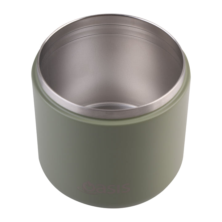 Oasis Insulated Food Jar - Quick Release Lid - 550ml - Olive Green