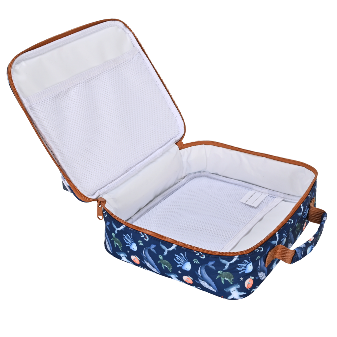 Kinnder JUNIOR Insulated Lunch Bag + Ice Pack - Ocean Friends