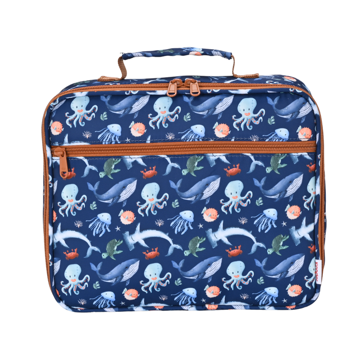 Kinnder JUNIOR Insulated Lunch Bag + Ice Pack - Ocean Friends