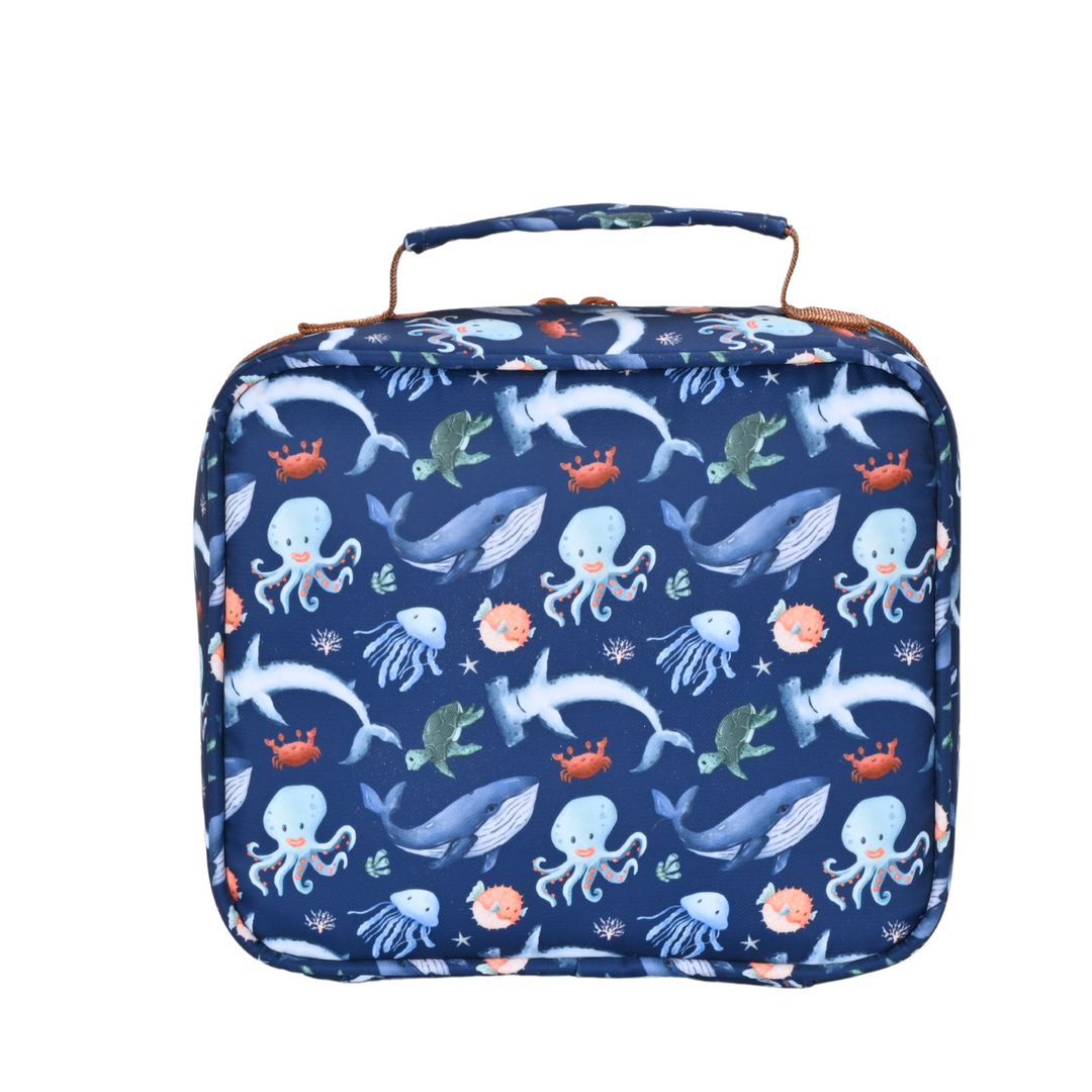 Kinnder MINI Insulated Lunch Bag - Ocean Friends