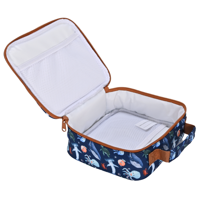 Kinnder MINI Insulated Lunch Bag - Ocean Friends