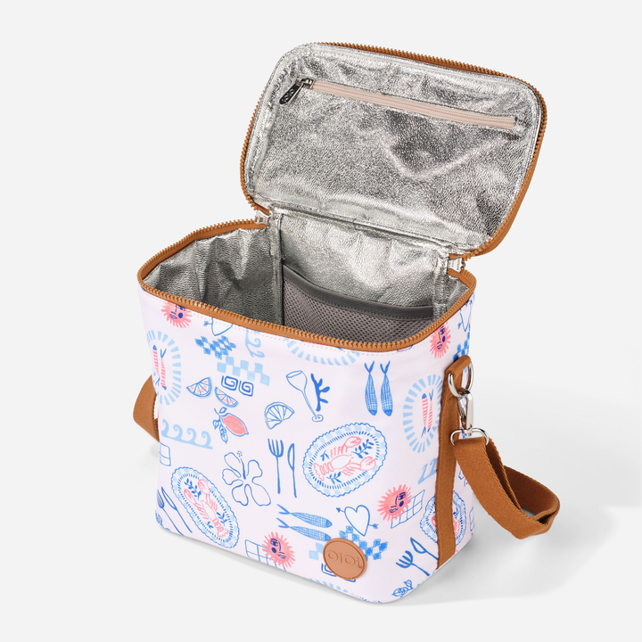 OiOi MIDI Insulated Lunch Bag - Mediterranean