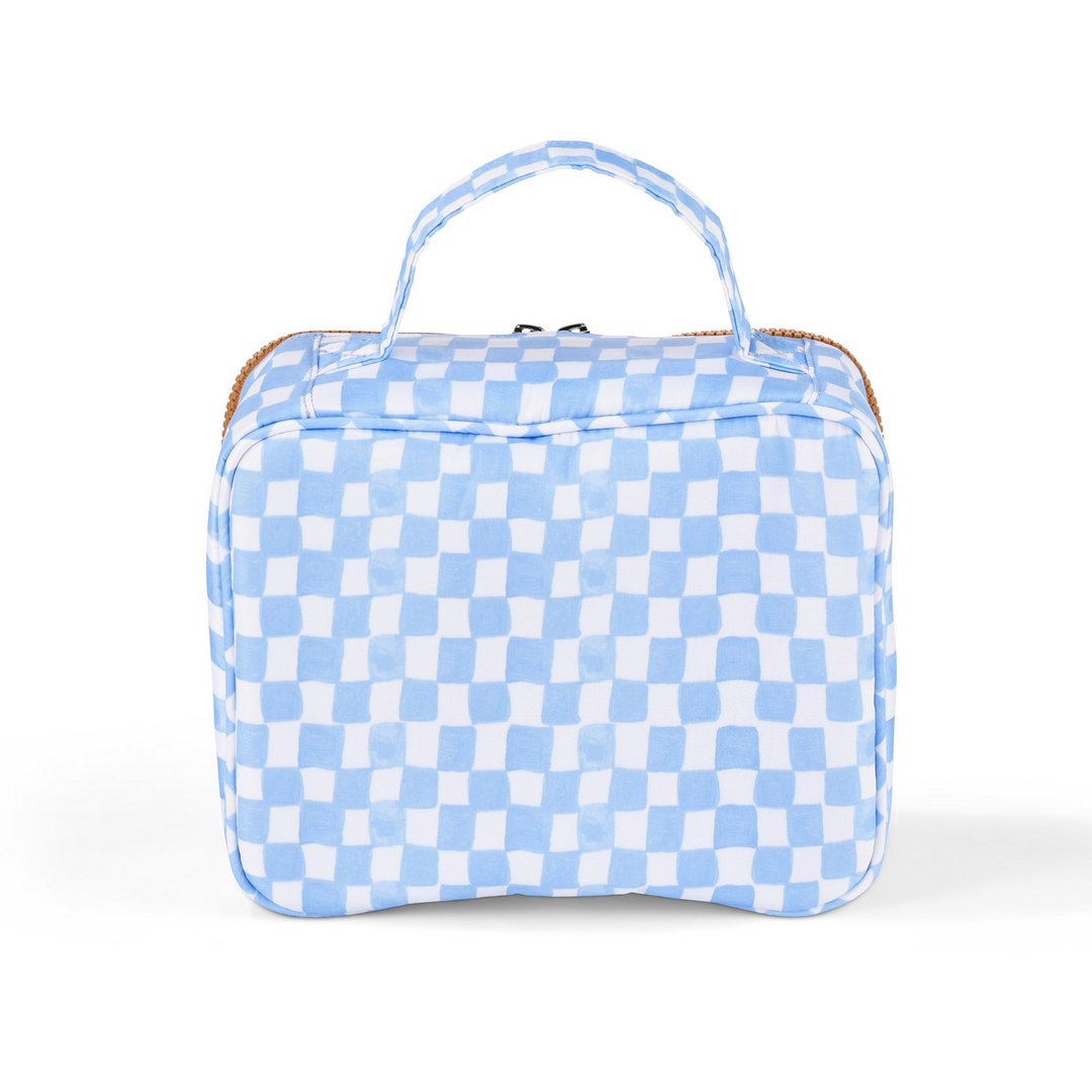 OiOi MINI Insulated Lunch Bag - Blue Check