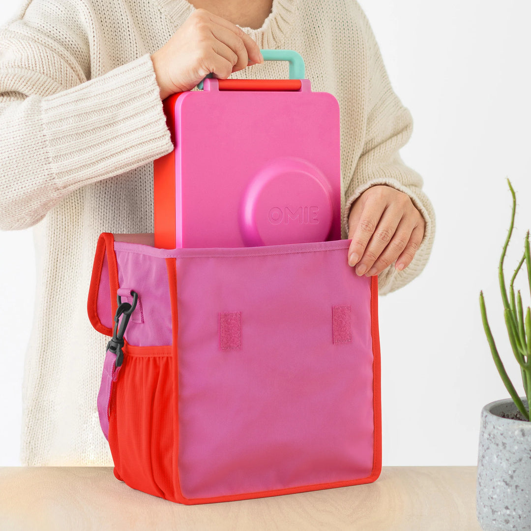 OmieTote Lunch Bag with Carry Handle - Pink