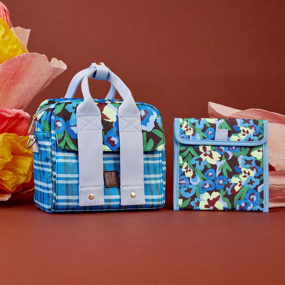 The Somewhere Co. Lunch Tote - Pansy Patch