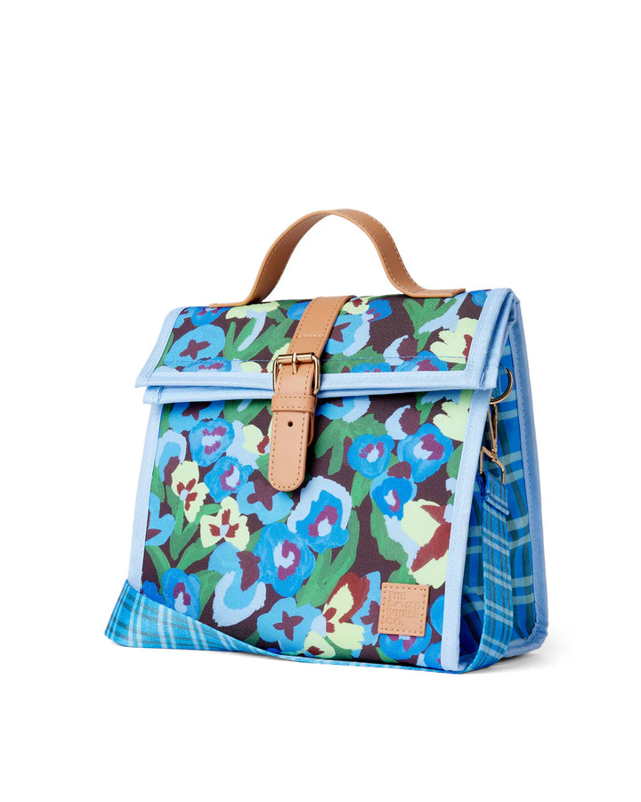 The Somewhere Co. Insulated Lunch Satchel - Pansy Patch