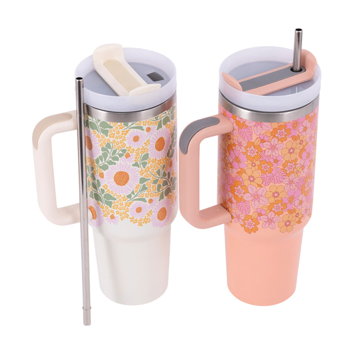 Splosh Insulated Tumbler - Retro Floral