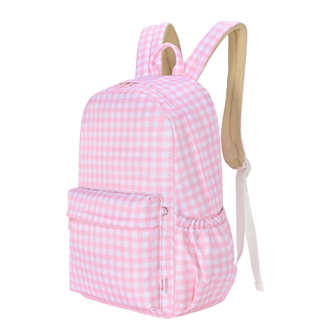 Kinnder Junior Kindy/School Backpack - Pink Gingham