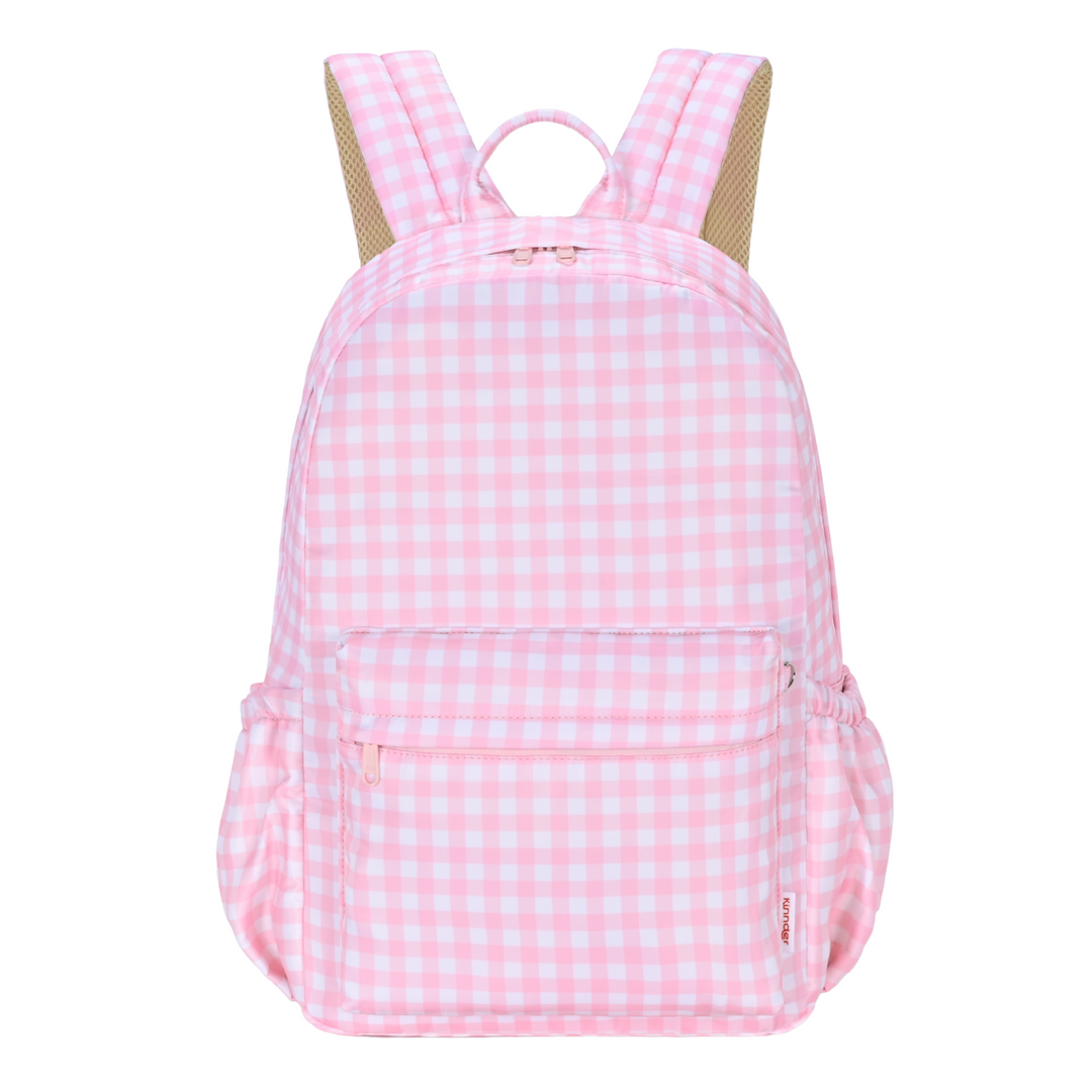Kinnder Junior Kindy/School Backpack - Pink Gingham