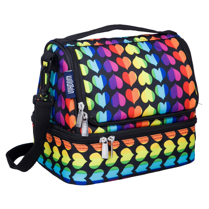 WIldkin Double Decker Lunch Bag - Rainbow Hearts