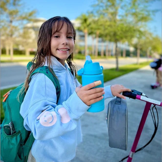 Re-Play Insulated Water Bottle - Pool Blue