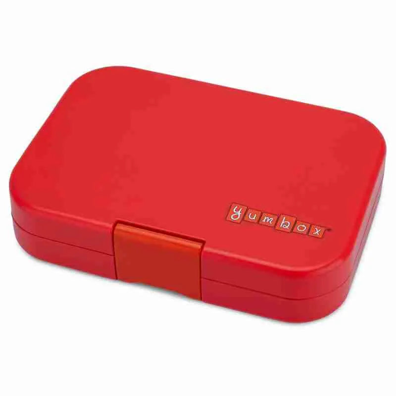 Yumbox Panino 4 Lunch Box - Roar Red - Race Car