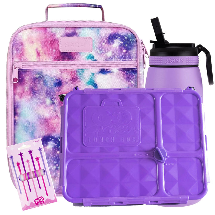 Galaxy Lunch Box, Bag & Bottle Bundle